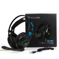 HKM-324243 Wired Over-Ear Gaming Headset with Microphone and 50mm Drivers for PC Gaming