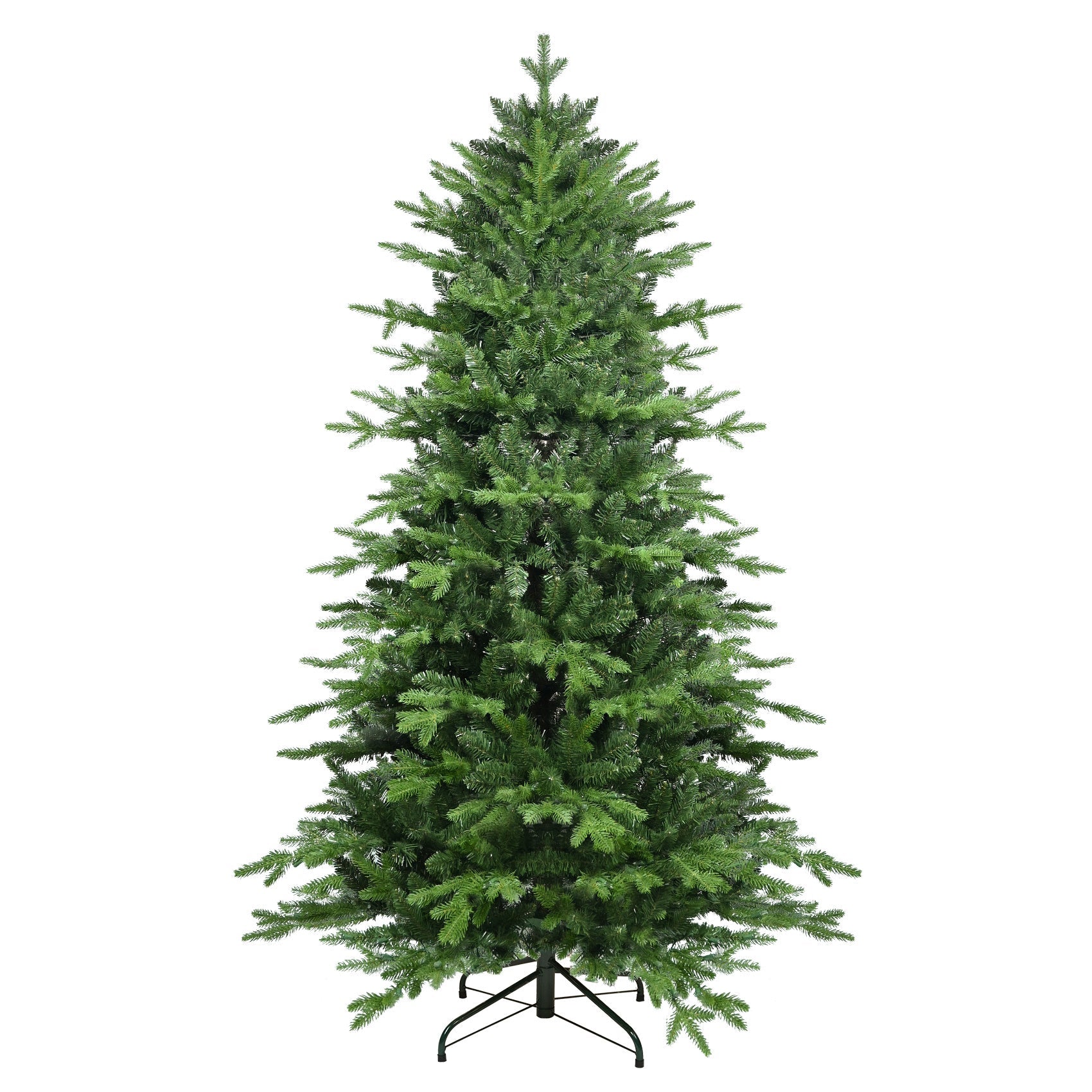 HKM-324307 Artificial Green PVC Christmas Tree – Available in 4ft, 5ft, 6.5ft, and 7.5ft Options with Hybrid Design