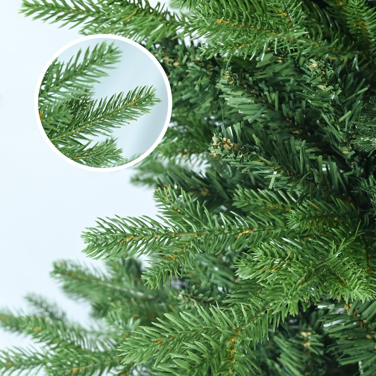 HKM-324307 Artificial Green PVC Christmas Tree – Available in 4ft, 5ft, 6.5ft, and 7.5ft Options with Hybrid Design