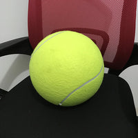 HKM-324371 Giant Durable Dog Tennis Ball for Play and Exercise - 9.5 Inch Air-Filled Rubber & Fiber