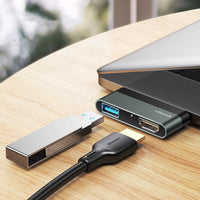 HKM-324563 Multi-Port Docking Station with HDMI, USB, and TF Card Reader Connections