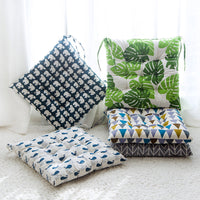 HKM-324563 Square Chair Cushion in Soft Linen and Cotton with PP Cotton Filling - Versatile, Machine Washable, 40x40cm
