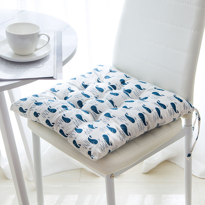 HKM-324563 Square Chair Cushion in Soft Linen and Cotton with PP Cotton Filling - Versatile, Machine Washable, 40x40cm