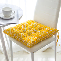 HKM-324563 Square Chair Cushion in Soft Linen and Cotton with PP Cotton Filling - Versatile, Machine Washable, 40x40cm