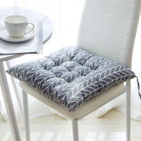HKM-324563 Square Chair Cushion in Soft Linen and Cotton with PP Cotton Filling - Versatile, Machine Washable, 40x40cm