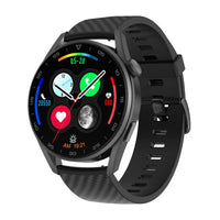 HKM-324691 Bluetooth Smart Watch with Music Player and Heart Rate Monitor, 1.32-inch IPS Touch Screen, IP67 Waterproof, Wireless Charging, 280mAh Battery