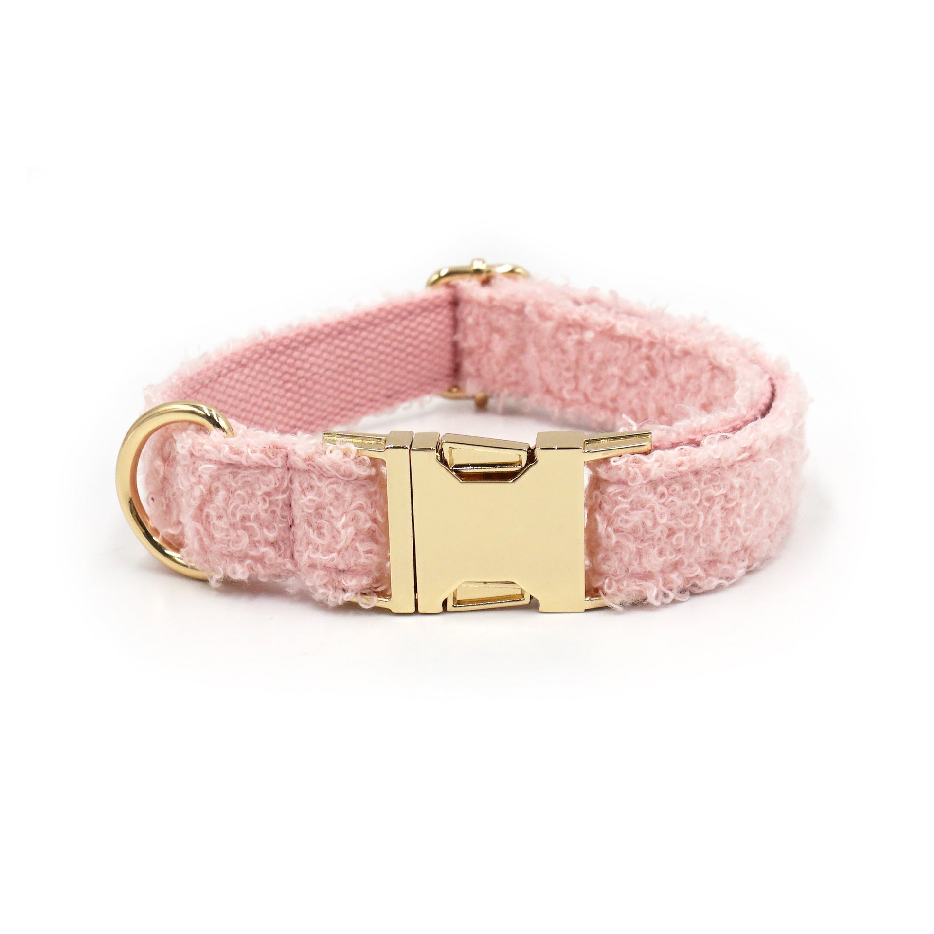 HKM-324883 Teddy Plush Pet Collar With Adjustable Lettering