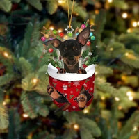 HKM-324947 Christmas Tree Dog Pendant Decoration - Modern Acrylic Holiday Ornament