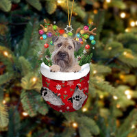 HKM-324947 Christmas Tree Dog Pendant Decoration - Modern Acrylic Holiday Ornament