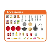 HKM-325011 Electric Kitchen Sink Toy for Kids – Happy Pretend Play Cooking Set, 2 to 7 Years