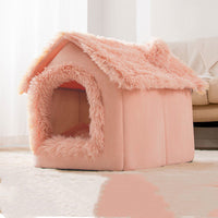 HKM-325139 Plus Velvet Yurt Removable Washable Small Dog Cat Litter House in Multiple Colors
