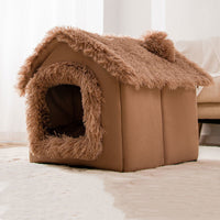 HKM-325139 Plus Velvet Yurt Removable Washable Small Dog Cat Litter House in Multiple Colors