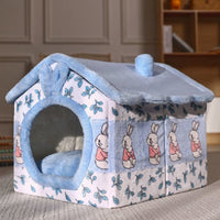 HKM-325139 Plus Velvet Yurt Removable Washable Small Dog Cat Litter House in Multiple Colors