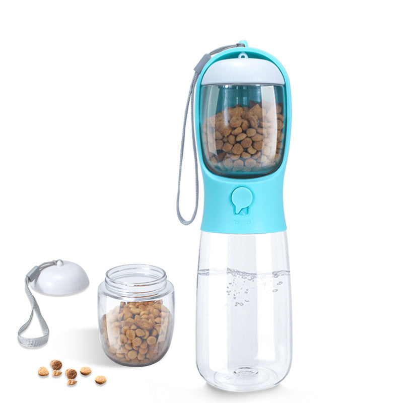 HKM-325203 Portable Pet Water and Food Cup - 550ML Capacity, Detachable Design, Multiple Colors