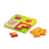 HKM-325331 Educational Fruit & Vegetable Matching Puzzle Blocks for Preschool Learning, Cognitive Development Toy