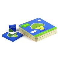 HKM-325331 Educational Fruit & Vegetable Matching Puzzle Blocks for Preschool Learning, Cognitive Development Toy