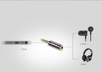 HKM-325395 2.5mm to 3.5mm Audio Adapter Cable – Pure Copper Connection for Headphones and Devices