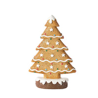 HKM-325459 Ginger Cake Christmas Tree Decoration - Resin Holiday Scene, 10.5x4x15.5 cm
