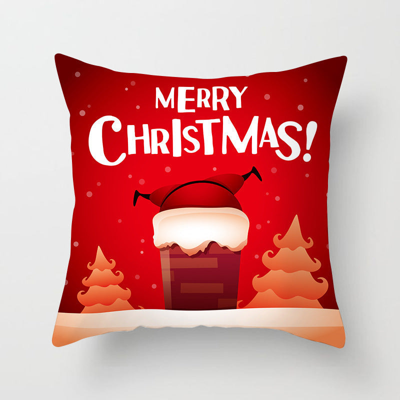 HKM-325459 Santa Snowman Decorative Pillowcase for Living Room and Bedroom