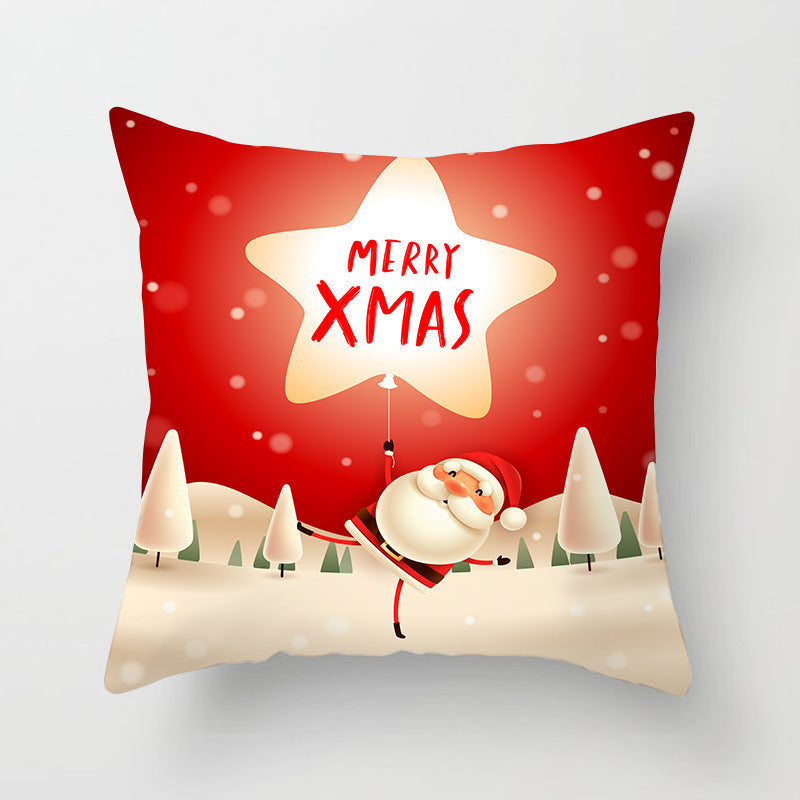 HKM-325459 Santa Snowman Decorative Pillowcase for Living Room and Bedroom