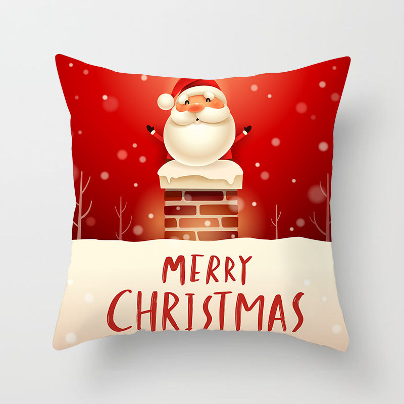HKM-325459 Santa Snowman Decorative Pillowcase for Living Room and Bedroom