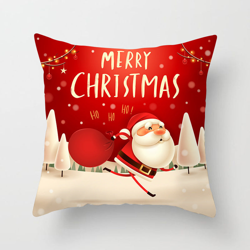 HKM-325459 Santa Snowman Decorative Pillowcase for Living Room and Bedroom