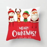 HKM-325459 Santa Snowman Decorative Pillowcase for Living Room and Bedroom