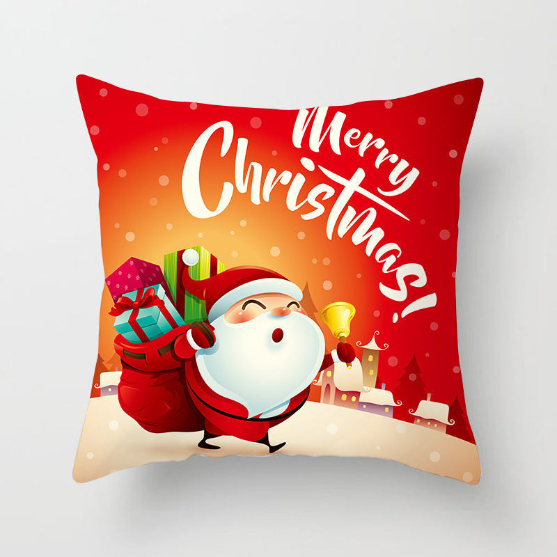HKM-325459 Santa Snowman Decorative Pillowcase for Living Room and Bedroom
