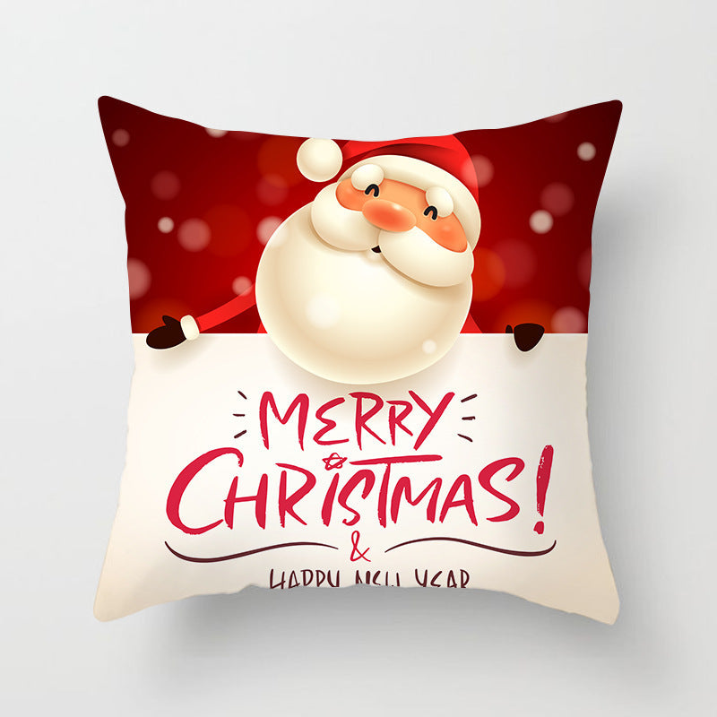 HKM-325459 Santa Snowman Decorative Pillowcase for Living Room and Bedroom