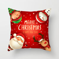 HKM-325459 Santa Snowman Decorative Pillowcase for Living Room and Bedroom