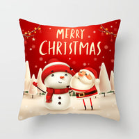HKM-325459 Santa Snowman Decorative Pillowcase for Living Room and Bedroom
