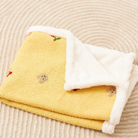 HKM-325459 Warm Pet Blanket for Cats and Small Dogs - Flannel Plaid Mat in Multiple Sizes