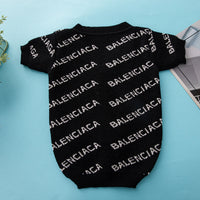 HKM-325587 Thick Woolen Dog Sweater for Autumn and Winter in Black and Rose Red, Sizes XS to XXL
