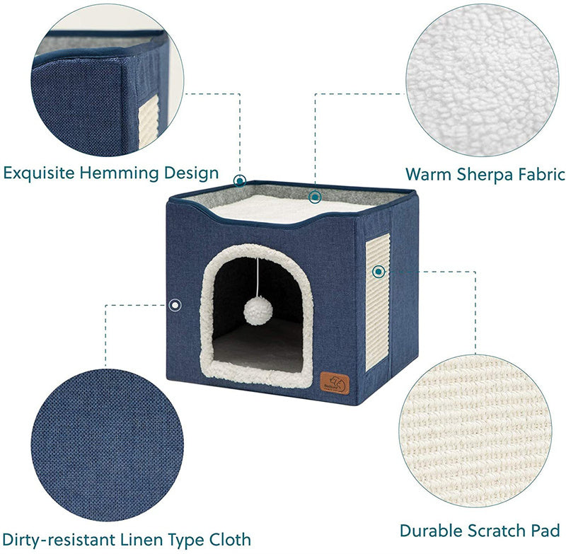 HKM-325715 Indoor Foldable Stool Pet Cat Kennel