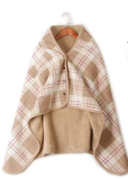 KTX-325907 Luxe Polar Fleece Lamb Velvet Blanket for Autumn and Winter Comfort