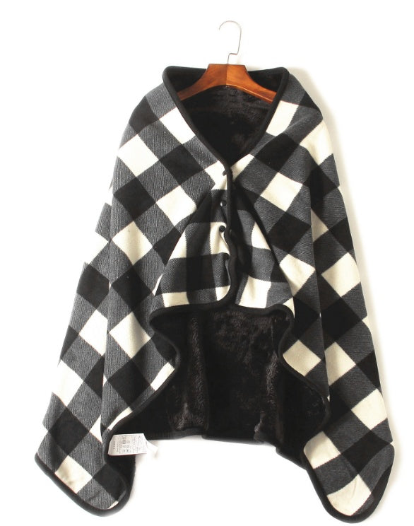 KTX-325907 Luxe Polar Fleece Lamb Velvet Blanket for Autumn and Winter Comfort