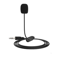 HKM-326035 Condenser Lavalier Microphone with 3.5mm Jack and 2m Cable Length