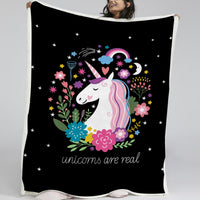 HKM-326163 Soft Black Lamb Wool Sherpa Fleece Blanket - Cozy Throw for Home, Office, and Outdoor Use (50"x60" or 60"x80")