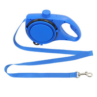 HKM-326163 Water Bottle Leash for Cats and Dogs - Durable Plastic, 120cm Traction Rope, Available in Blue, Black, Red