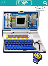 HKM-326291 Classic Intelligent Educational Laptop for Kids - Learning Toy for Ages 2 to 13 Years