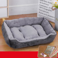 HKM-326355 All-Season All-Purpose Pet Nest with Blanket and Toy Bone - Various Sizes and Colors Available