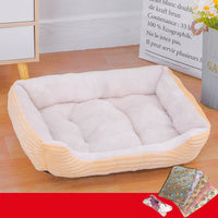 HKM-326355 All-Season All-Purpose Pet Nest with Blanket and Toy Bone - Various Sizes and Colors Available