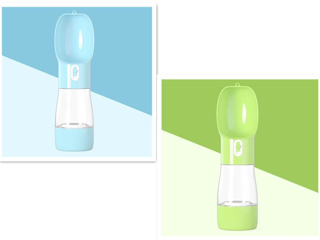 HKM-326355 Portable Dog Water Dispenser with Food Storage and Leak-Proof Design - Ideal for Outdoor Adventures