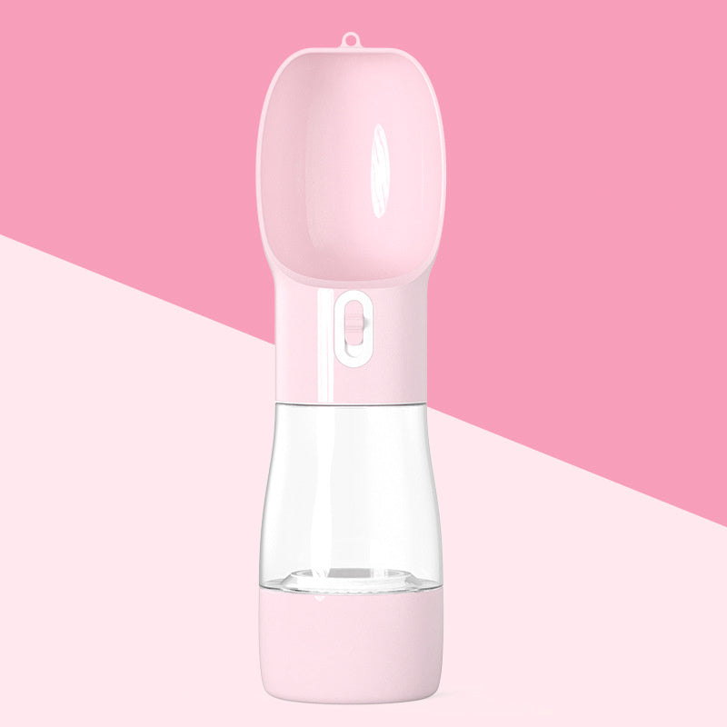 HKM-326355 Portable Dog Water Dispenser with Food Storage and Leak-Proof Design - Ideal for Outdoor Adventures