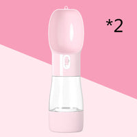 HKM-326355 Portable Dog Water Dispenser with Food Storage and Leak-Proof Design - Ideal for Outdoor Adventures