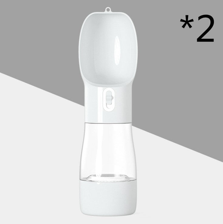 HKM-326355 Portable Dog Water Dispenser with Food Storage and Leak-Proof Design - Ideal for Outdoor Adventures