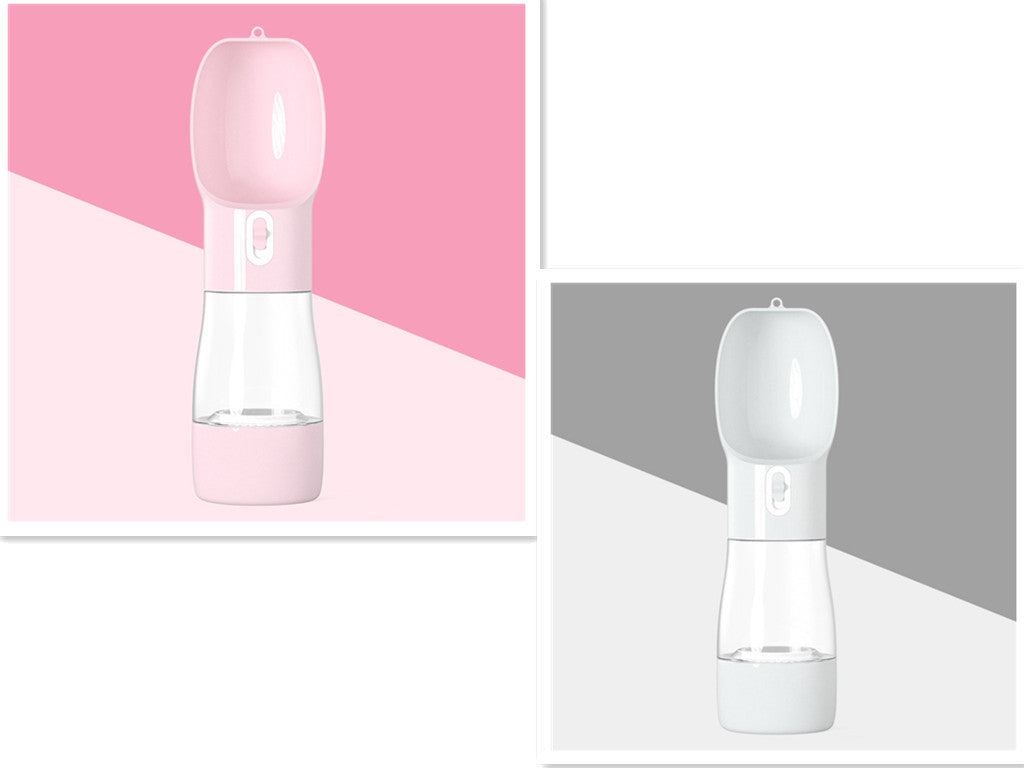 HKM-326355 Portable Dog Water Dispenser with Food Storage and Leak-Proof Design - Ideal for Outdoor Adventures