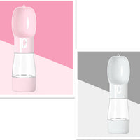 HKM-326355 Portable Dog Water Dispenser with Food Storage and Leak-Proof Design - Ideal for Outdoor Adventures