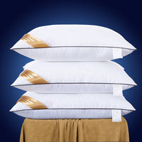 HKM-326611 Cervical Vertebra Support Pillow with Polyester Fiber Filling, Rectangular Shape, 15.1-20cm Height