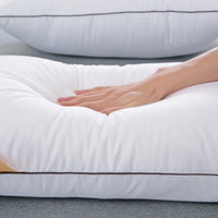 HKM-326611 Cervical Vertebra Support Pillow with Polyester Fiber Filling, Rectangular Shape, 15.1-20cm Height